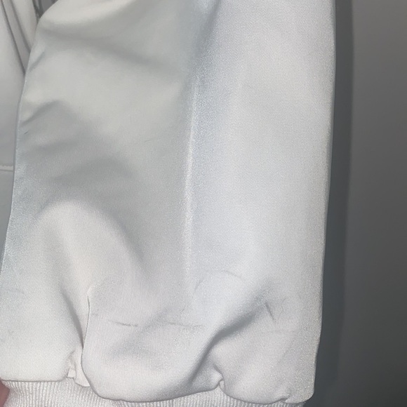 KF/KaufmanFranco Collective White Cropped Faux Fur Hood Jacket - Picture 11 of 11